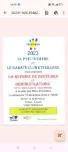 Le Téléthon, c'est l'événement incontournable de fin d'année si vous voulez participer à un bel élan de solidarité, tout en profitant d'activités et de spectacles; associations, LE P'TIT THEATRE ET ASPTT ETREILLERS se préparent pendant des mois pour le Téléthon. LE TÉLÉTHON Le Téléthon : une mobilisation exceptionnelle pour vaincre la maladie.